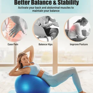 Yoga Ball Workout Ball, Explosion-proof Anti-Slip Stability Ball, Swiss Ball Physiotherapy, Balance Ball Chair
