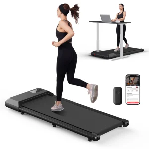 2-in-1 Folding Treadmill 2.5HP, 300 lb Capacity with LCD Display