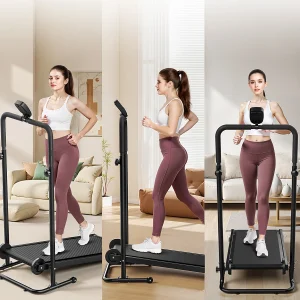 Non-Electric Treadmill – Dual Flywheel, Fixed Incline, LCD Monitor
