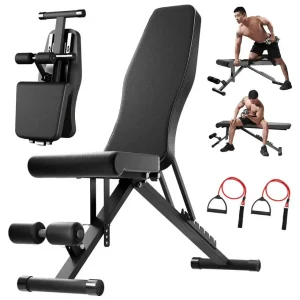Adjustable Weight Bench | Foldable 1000LB Multifunctional Strength Training Bench