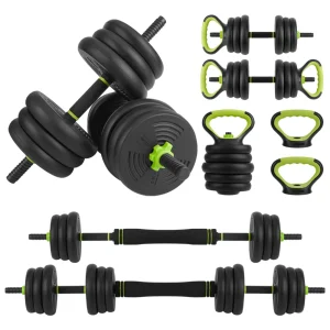 Adjustable Dumbbells 4-in-1 Set | 44/66/88LB Free Weights with Connector for Home Gym