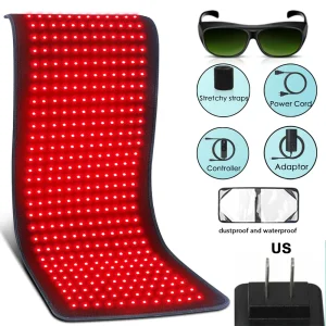Red Light Therapy Heating Pad for Back, Waist & Muscle Pain Relief