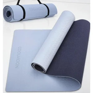 Non-Slip TPE Yoga Mat with Carry Strap – 72x24" Exercise Fitness Mat