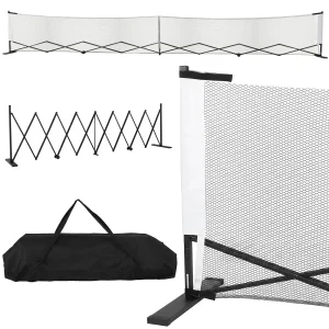 22FT Portable Pickleball Net Set with Wheels – Metal Frame & Aluminum Alloy System