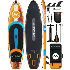 MYBOAT 11'6" Inflatable Fishing Paddle Board SUP