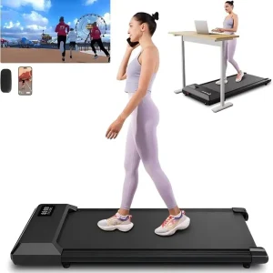 Superun 2-in-1 2.5HP Walking Treadmill with App & Remote Control